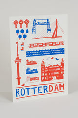 Rotterdam Poster grijs