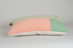 Colorblock Pillow 40x60 - Oud Roze/Mint
