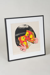 Zeefdruk Pizza face