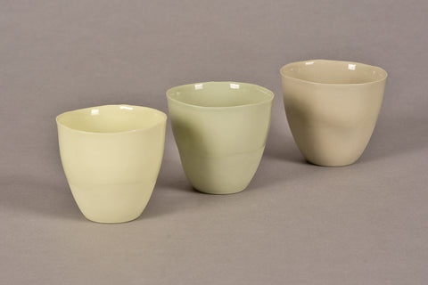 Solid color espresso set