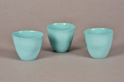 Solid color espresso set