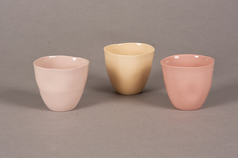 Solid color espresso set