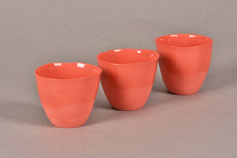 Solid color espresso set