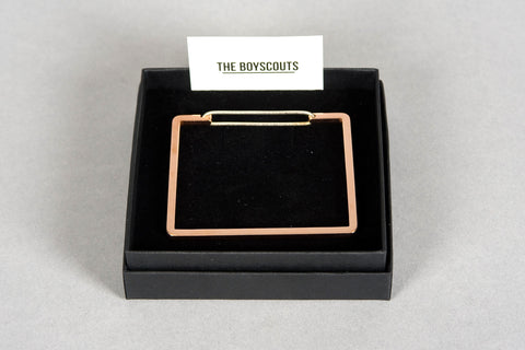 BRACELET  'SEIZE Square' ROSE PLATED