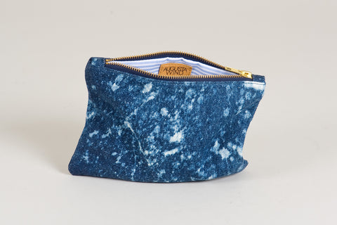 Purse 013 Galaxy - Denim spikkels gebleekt