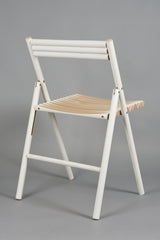 STEEL Stoel - Essenhout (deels wit geverfd)