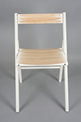 STEEL Stoel - Essenhout (deels wit geverfd)