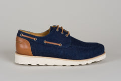 Schoenen Mocassin Brogue Dark Blue/Cognac