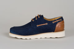 Schoenen Mocassin Brogue Dark Blue/Cognac