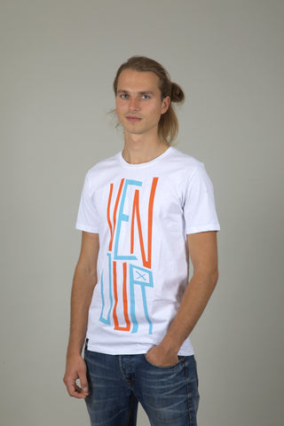 Venour Text Tee - White