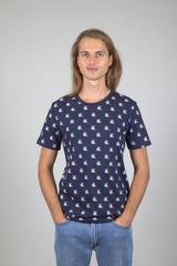 Venour Bird AOP - Navy Aop