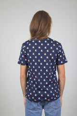 Venour Bird AOP - Navy Aop