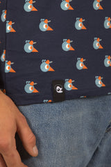 Venour Bird AOP - Navy Aop