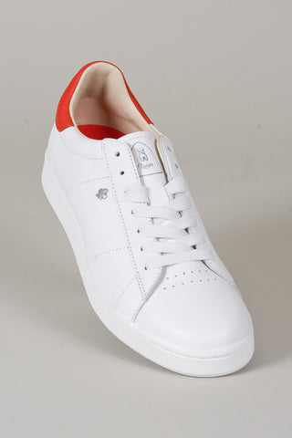 Tennisschoen Adrien - White/Red - Nappa/Pu/Nappa