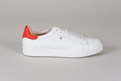 Tennisschoen Adrien - White/Red - Nappa/Pu/Nappa