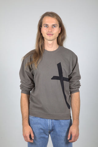 Sweater - Stripedouble - Grey/Black