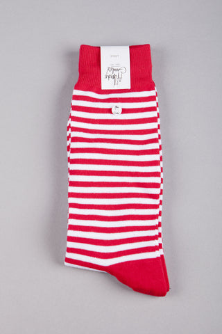 The Stripes Red/White Socks - 1 paar