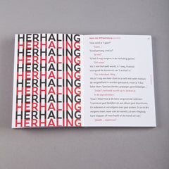 Symboolpolitiek letterproef van mooie woorden