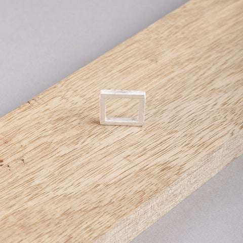 Ring Houtmotief - Vierkant