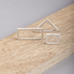 Ring Houtmotief - Vierkant