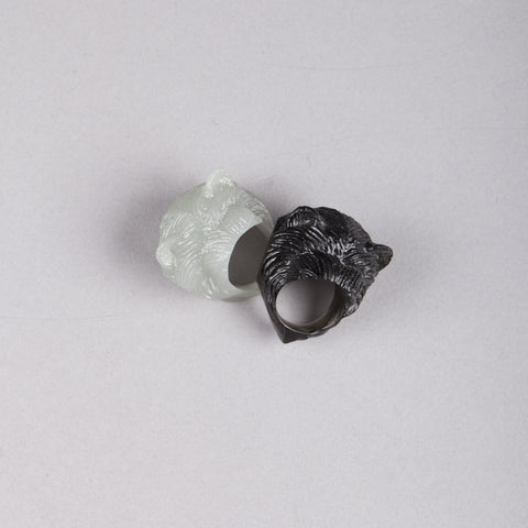 Ring Berenkop - Zwart