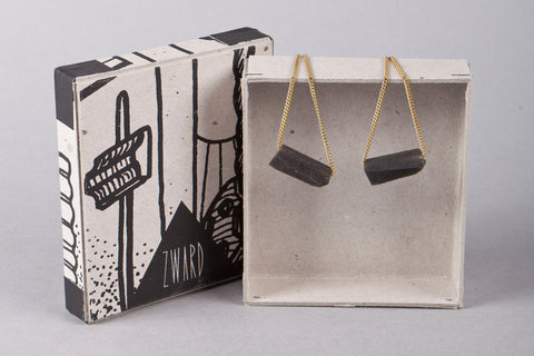 Oorbellen Krijtjes - Zwart