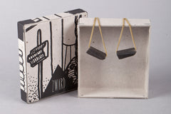 Oorbellen Krijtjes - Zwart