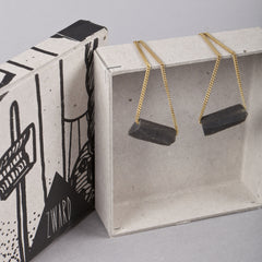 Oorbellen Krijtjes - Zwart