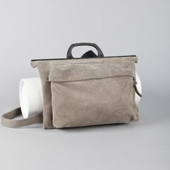 Eastpak Rugtas - Suede/Grijs leder