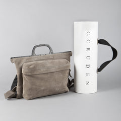 Eastpak Rugtas - Suede/Grijs leder