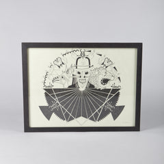 Illustratie Zwart Wit Vogel Draak