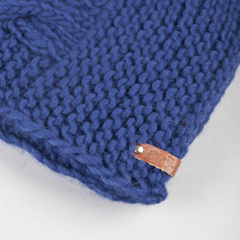 Sjaal Marie Donker blauw